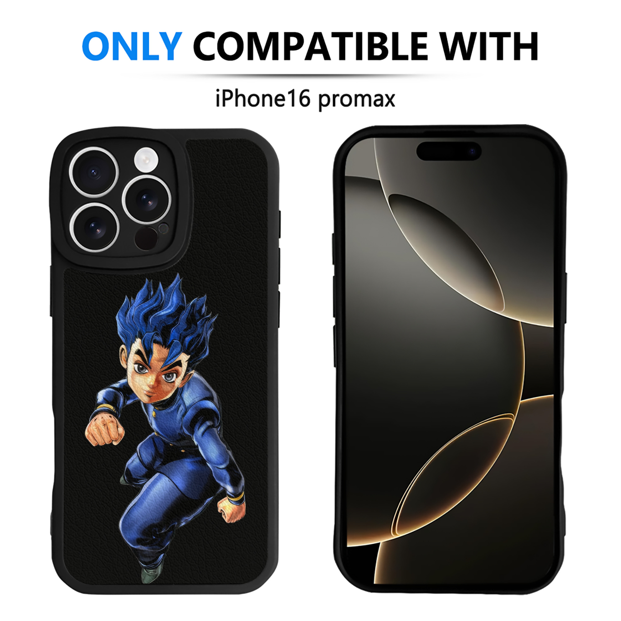 （画像用） ジョジョの奇妙な冒険 広瀨康一 JoJo's Bizarre Adventure Hirose Koichi 【iPhone 16シリーズ対応】シリコンスマホケース（レザー調） 材質：シリコン